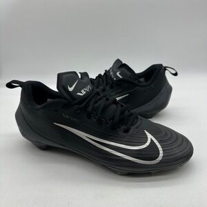 Nike FB3303-002 Men Size 11 Shoes Vapor Speed 3 Black / Grey Football Cleats